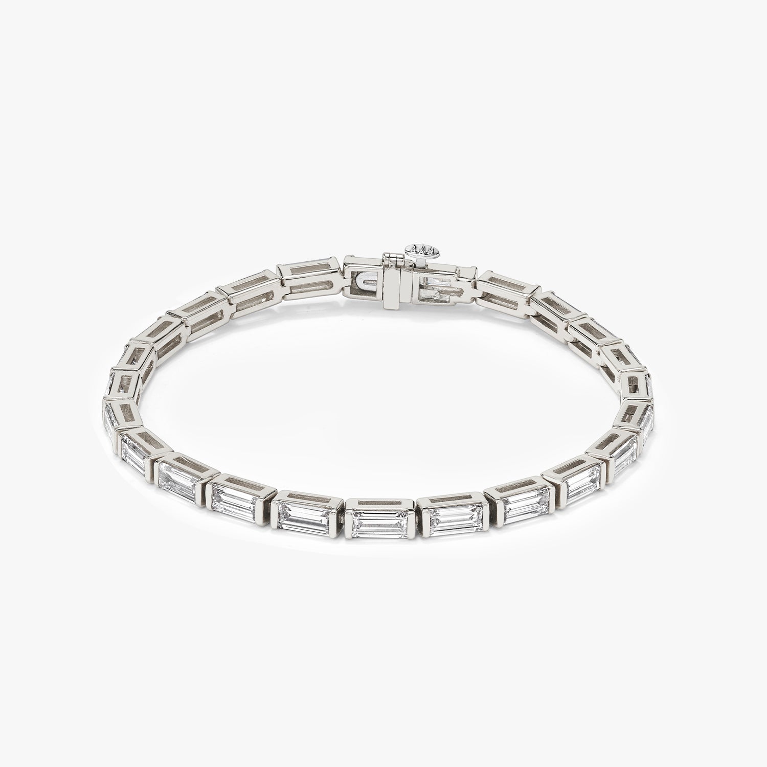 Lab-Grown Baguette Diamond Tennis Bracelet
