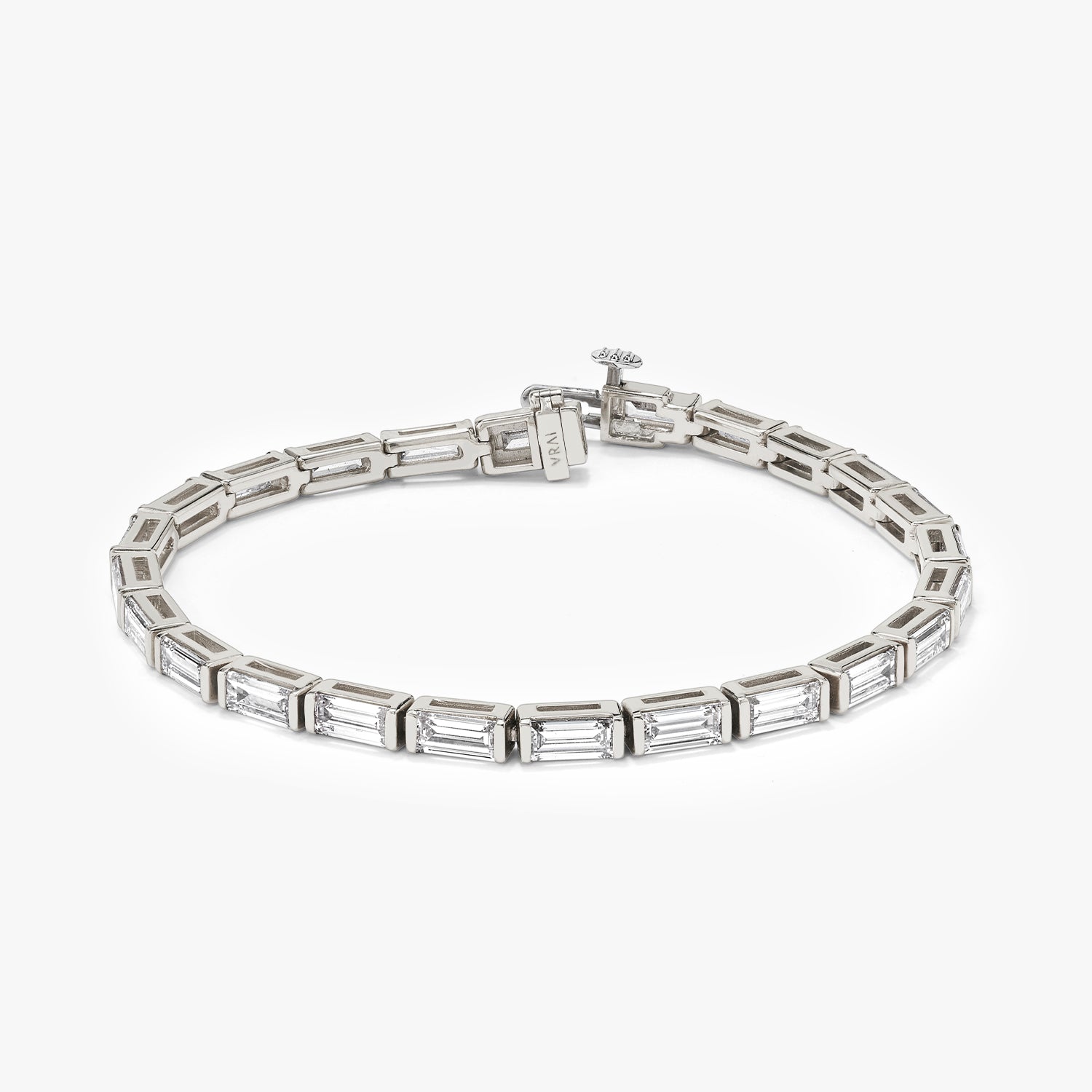 Lab-Grown Baguette Diamond Tennis Bracelet - Image 4