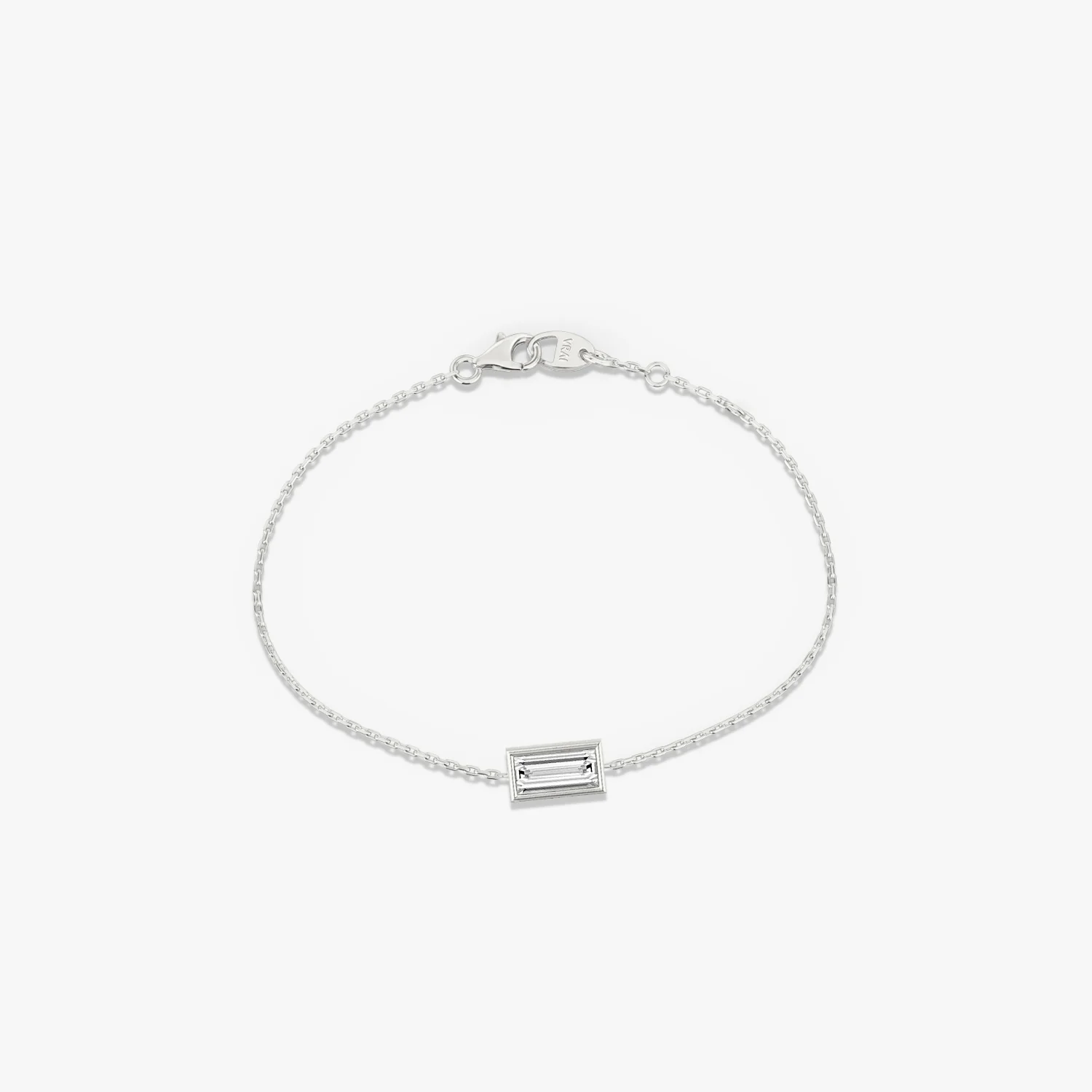 Bezel Solitaire Bracelet Baguette - Image 2