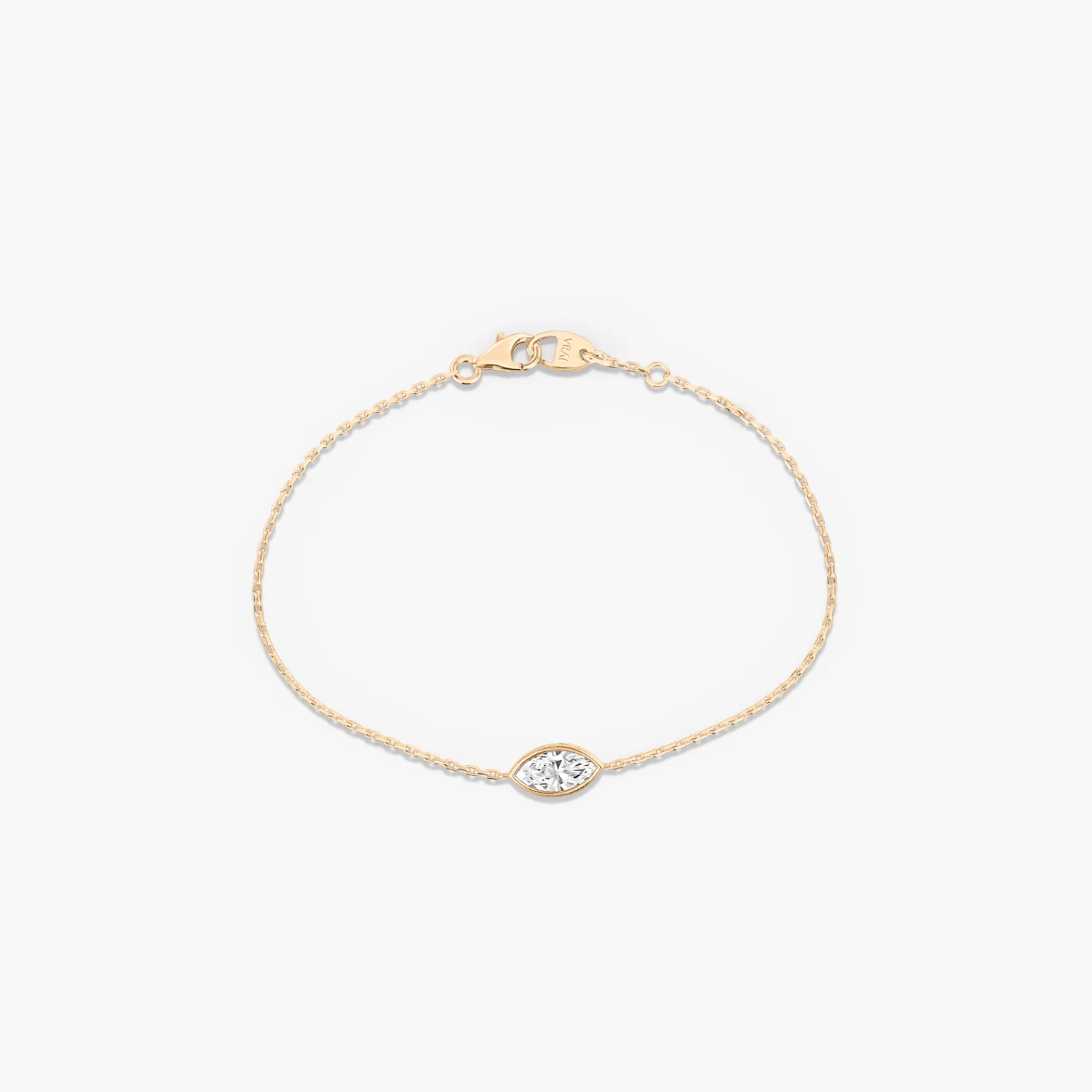 Bezel Solitaire Bracelet Marquise