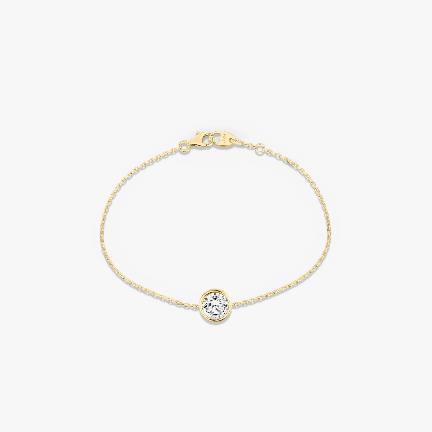 Bezel Solitaire Bracelet Round - Image 3