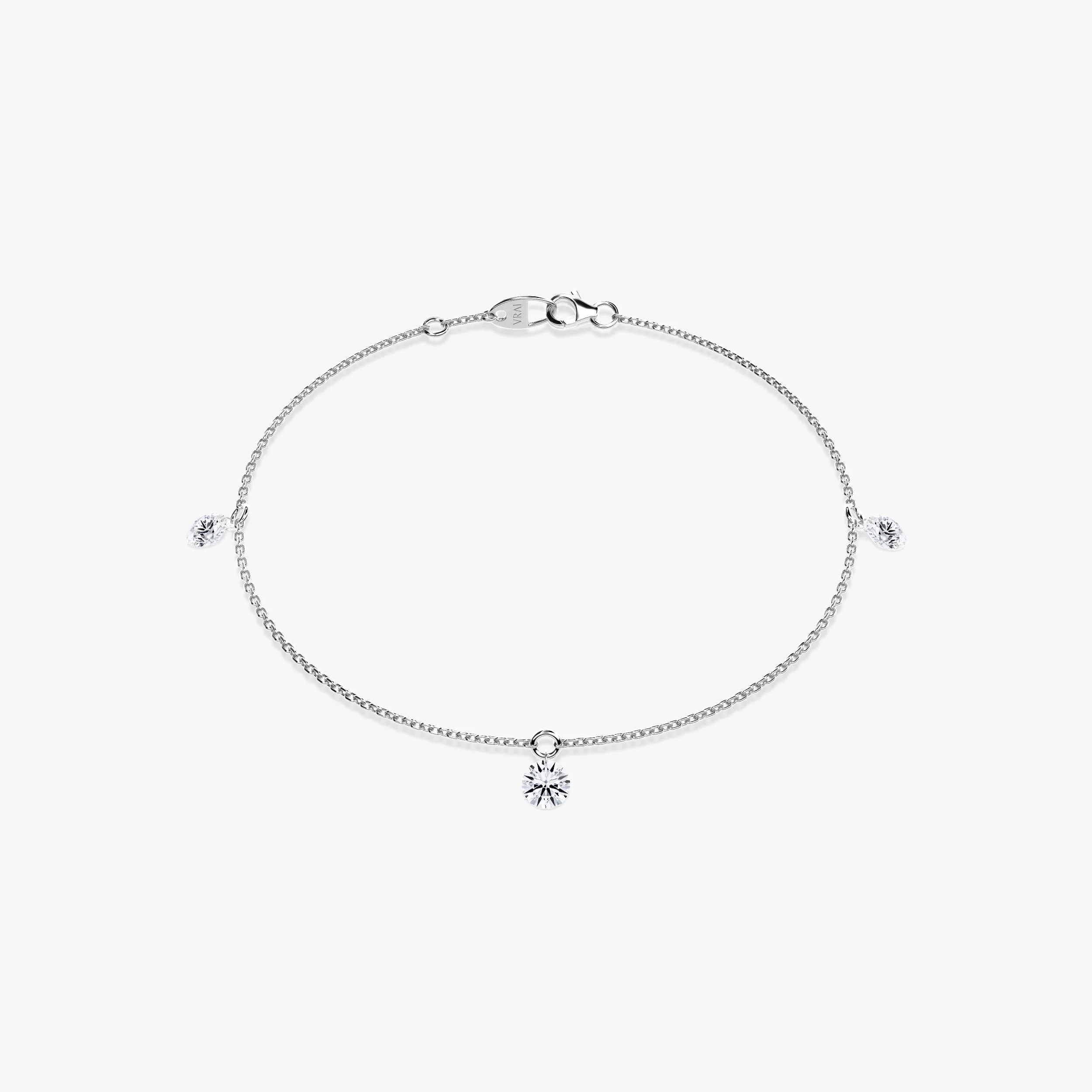 Floating 3 Station Bracelet 0.25ct - Image 3
