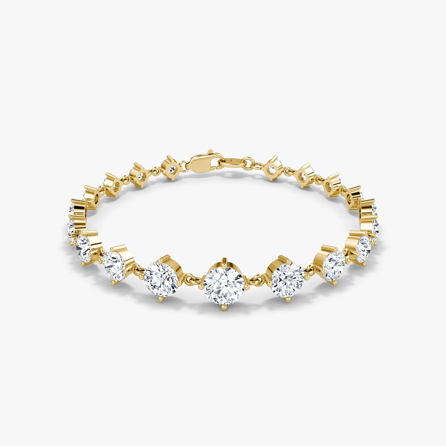 Full Linked Tennis Bracelet Round - Image 2