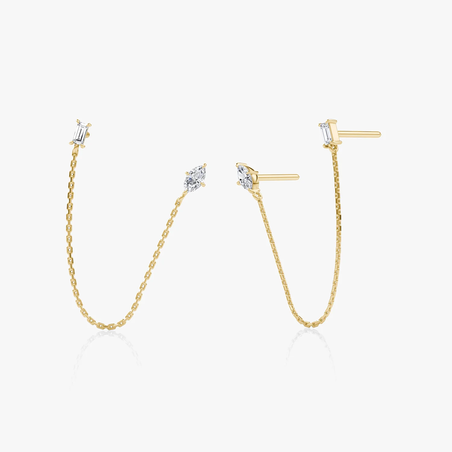 Shooting Star Draped Studs-MQ-BG