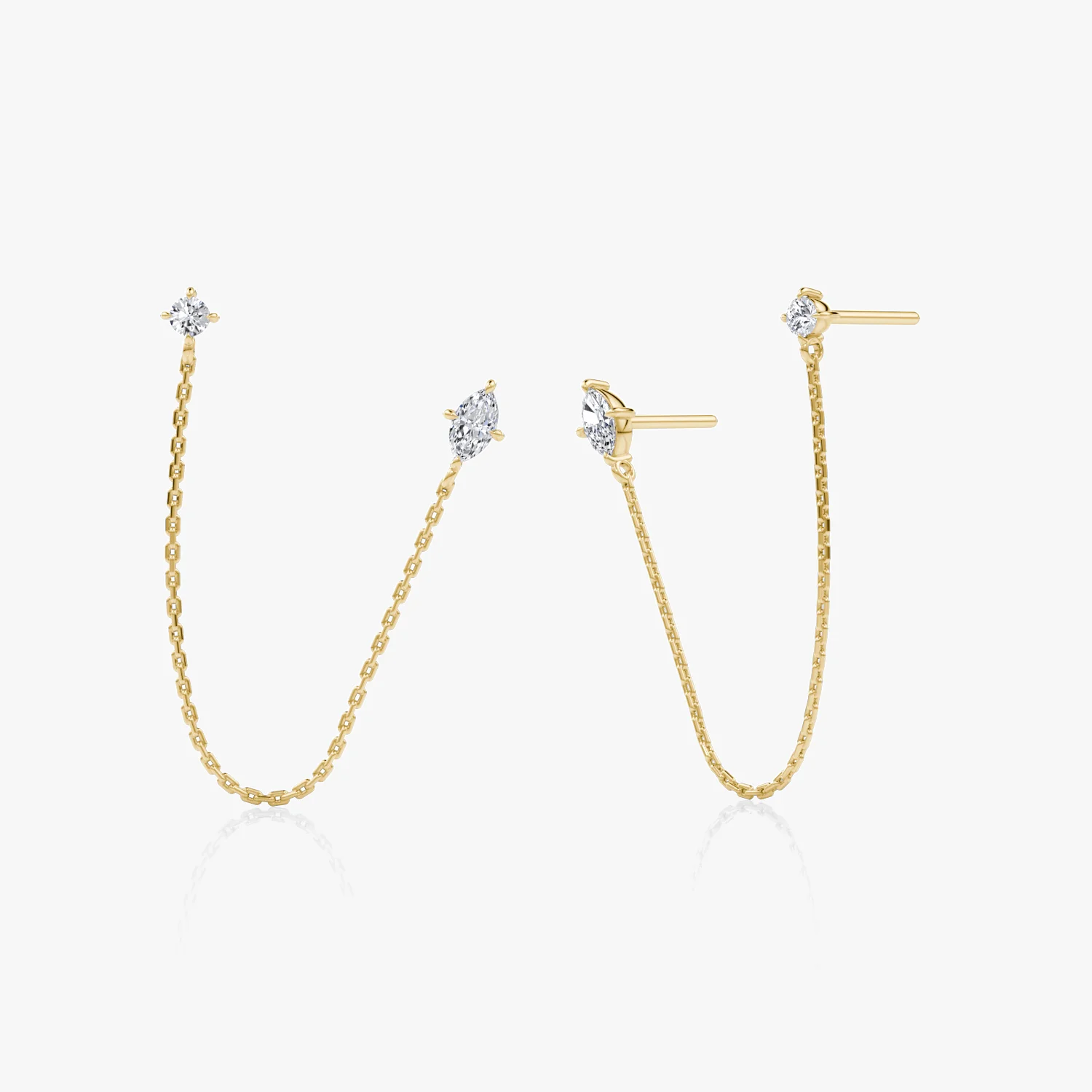 Shooting Star Draped Studs-MQ-RD
