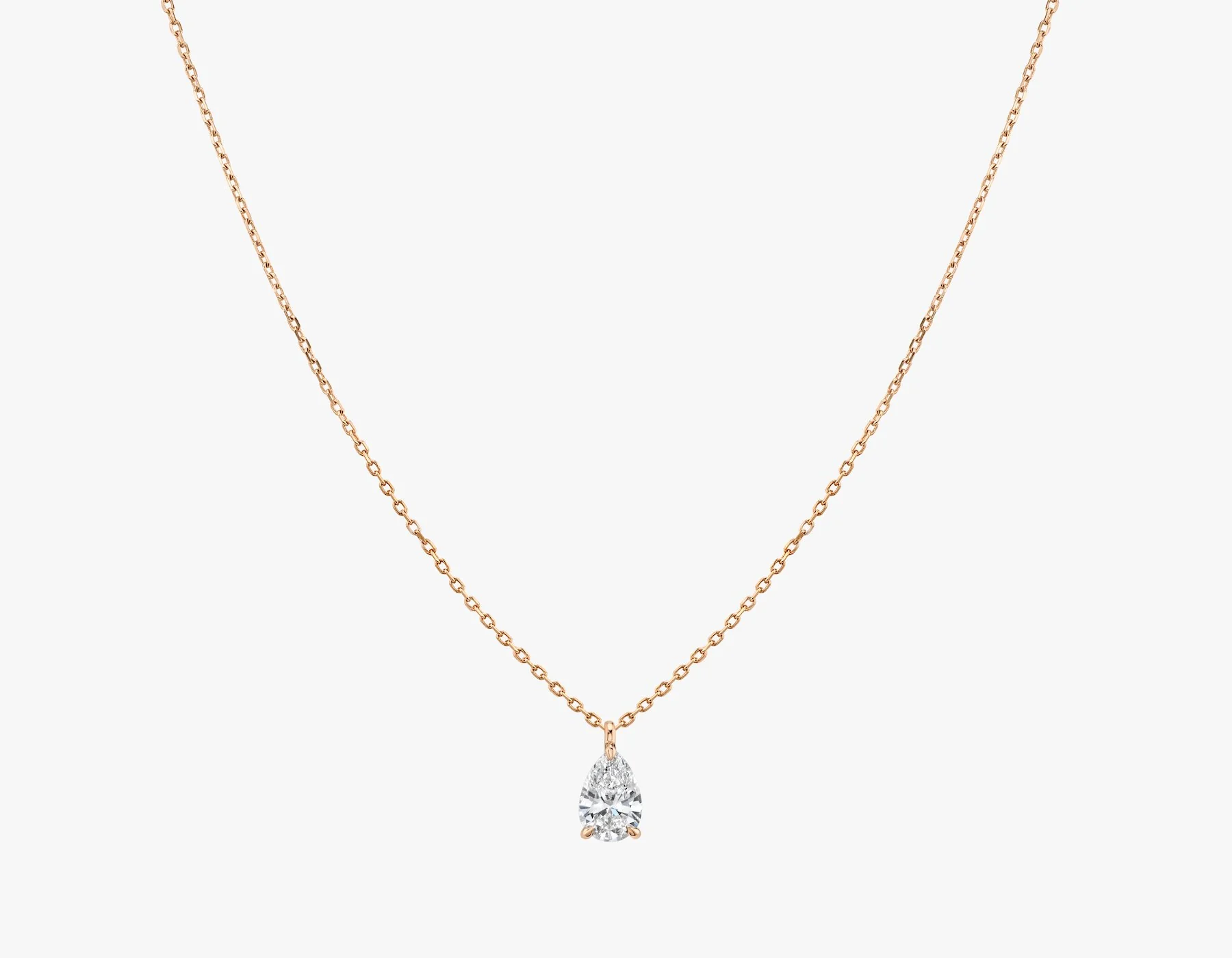 Solitaire Pear Diamond Pendant - Image 6