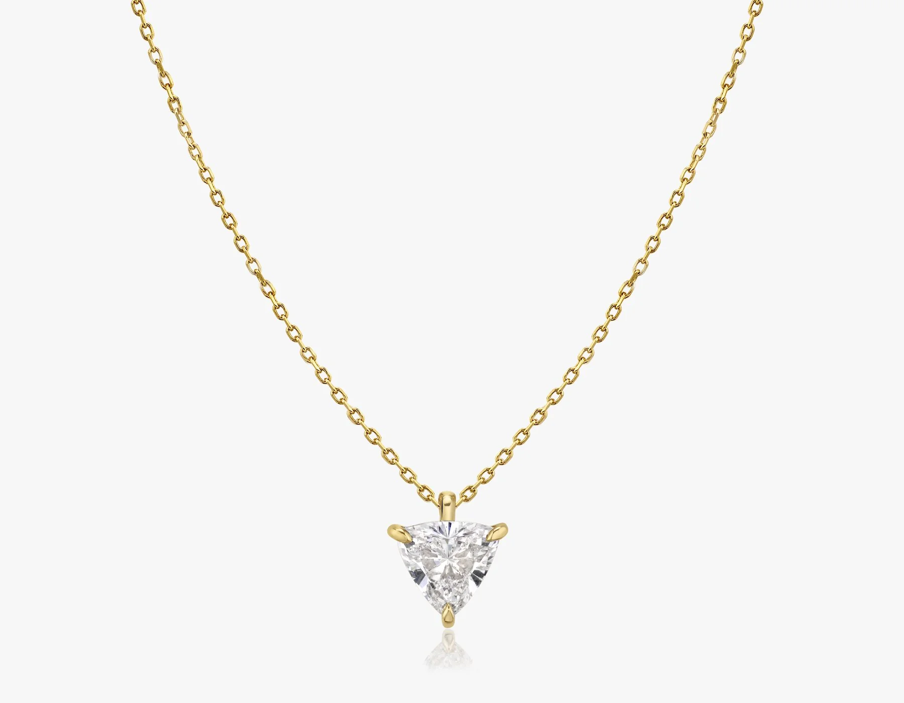 Solitaire Trillion Diamond Pendant