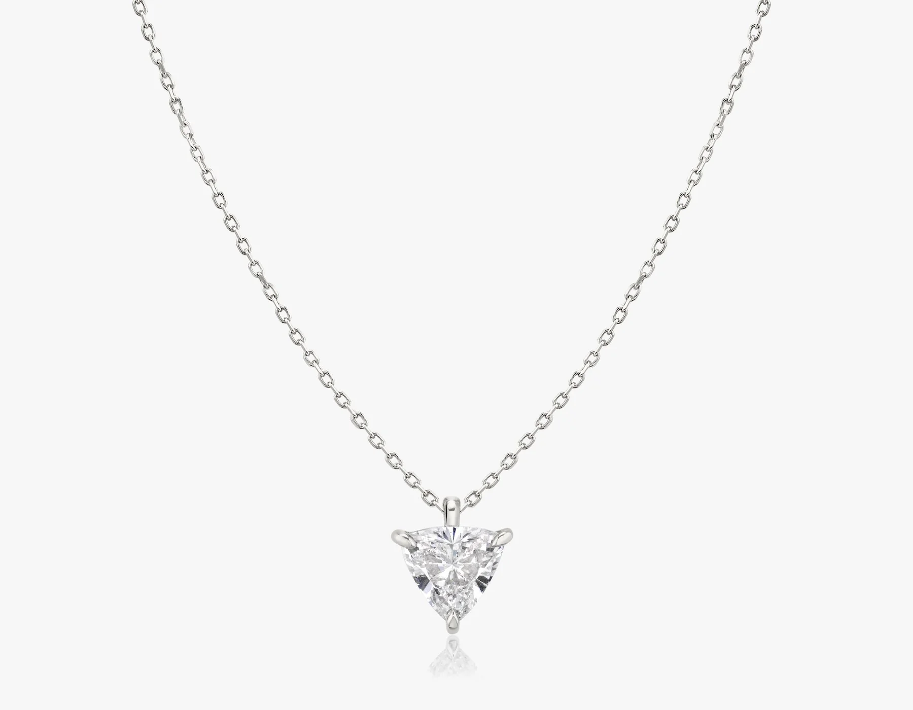 Solitaire Trillion Diamond Pendant - Image 3