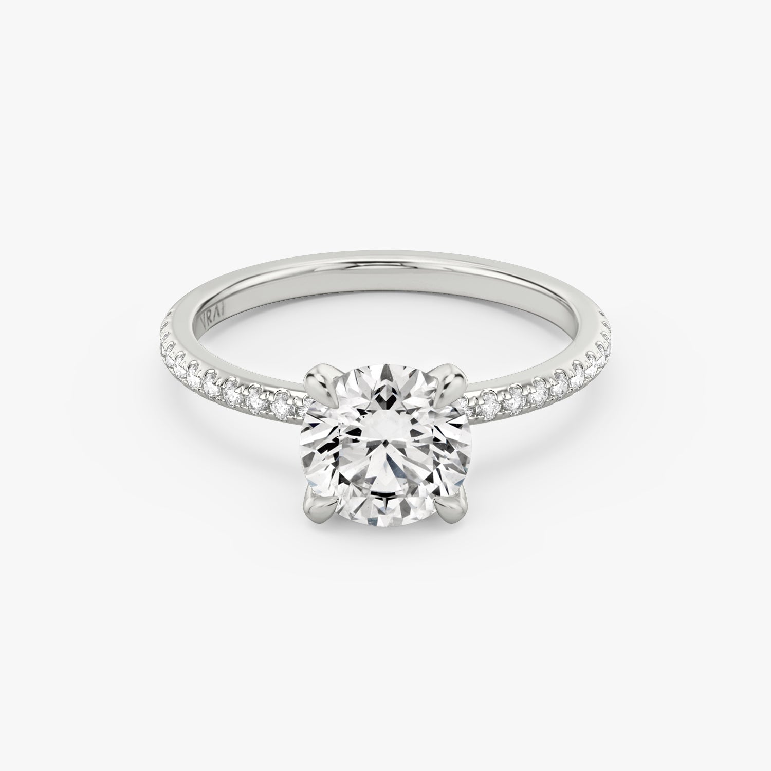 The Classic Round 1.50ct Pave Platinum