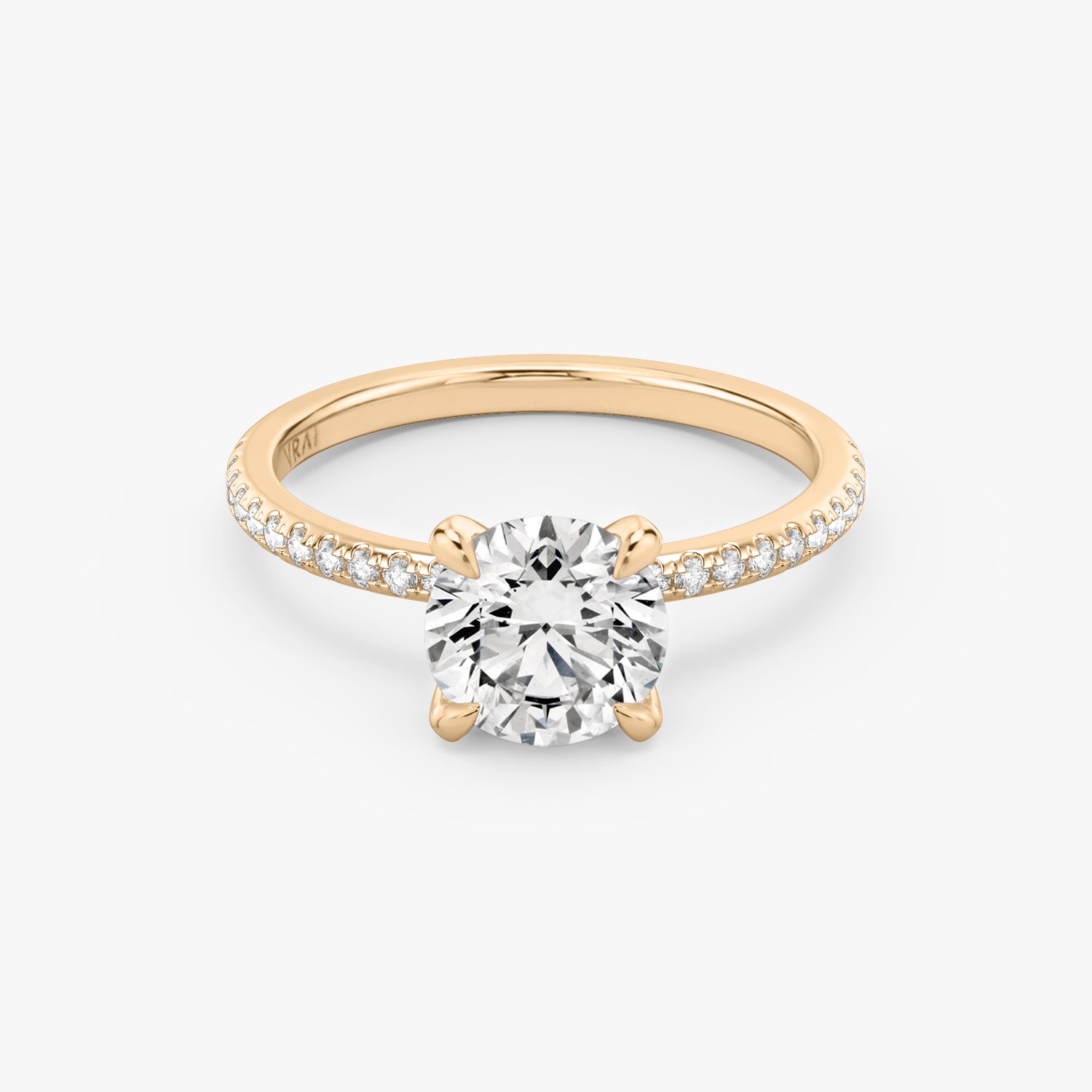 The Classic Round 1.50ct Pave Rose Gold