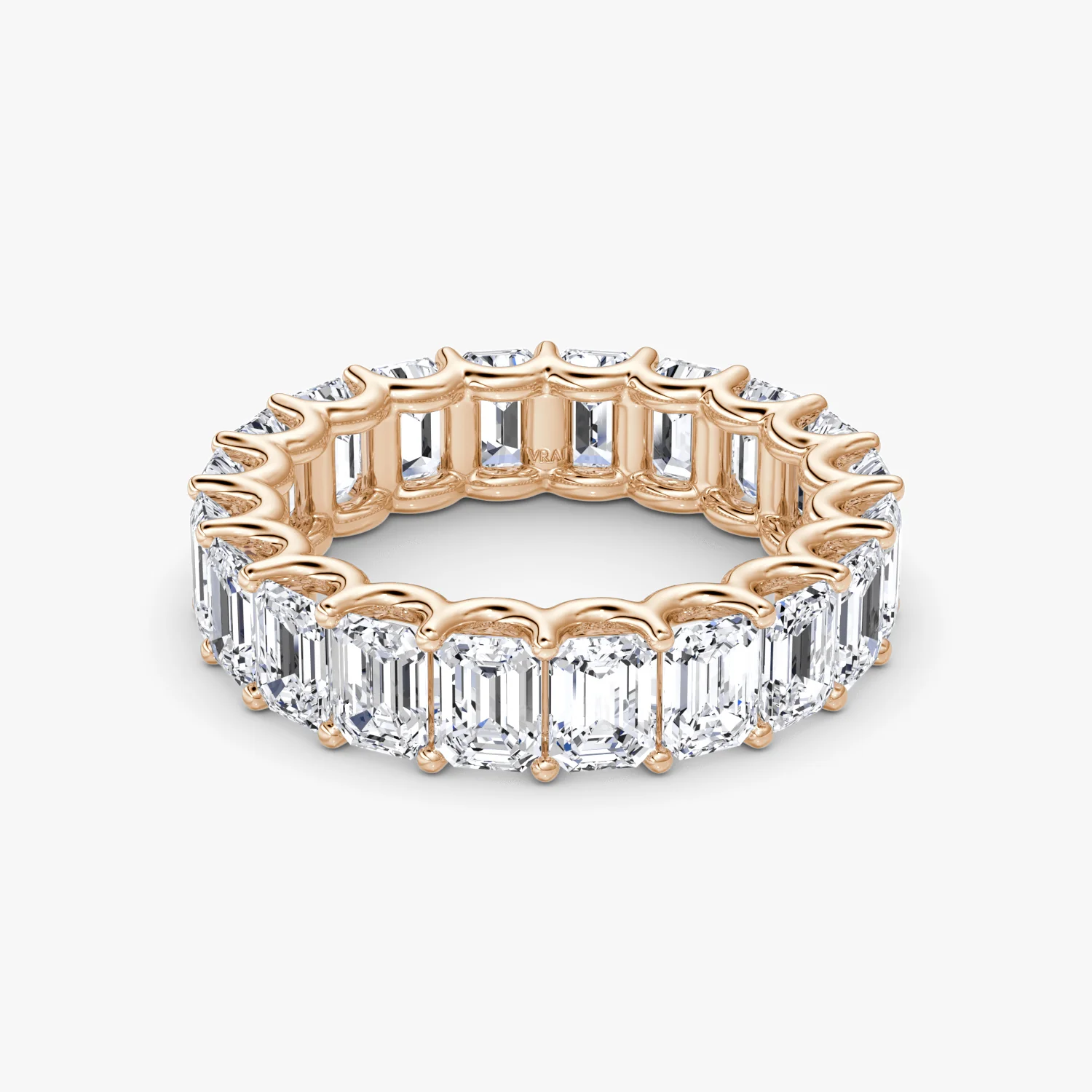 The Eternity Band Emerald 5.0ctw Rose Gold