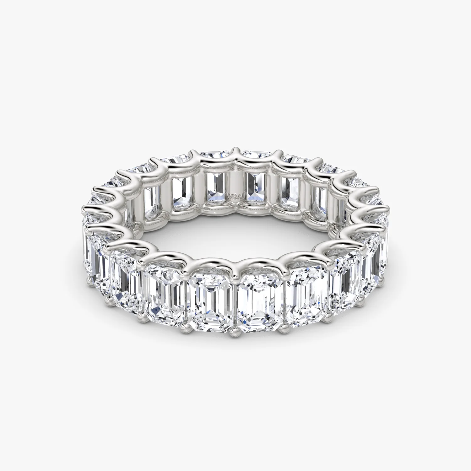 The Eternity Band Emerald 5.0ctw White Gold