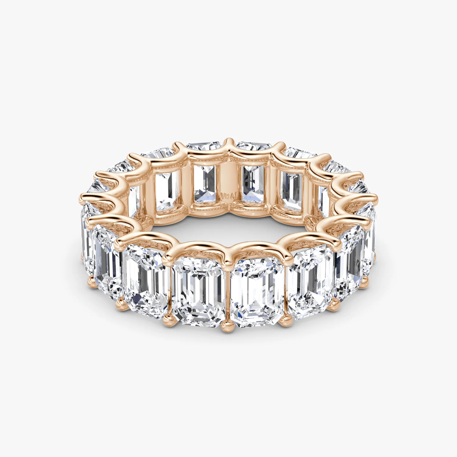 The Eternity Band Emerald 8.0ctw Rose Gold