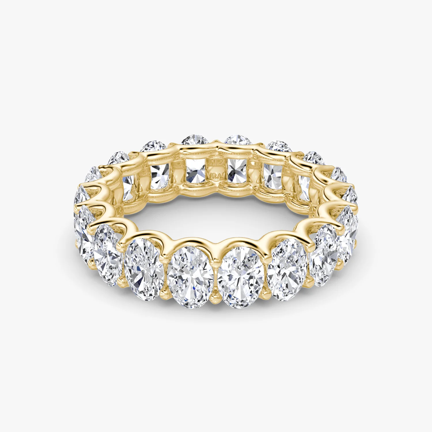 The Eternity Band Oval 4.5ctw Yellow Gold
