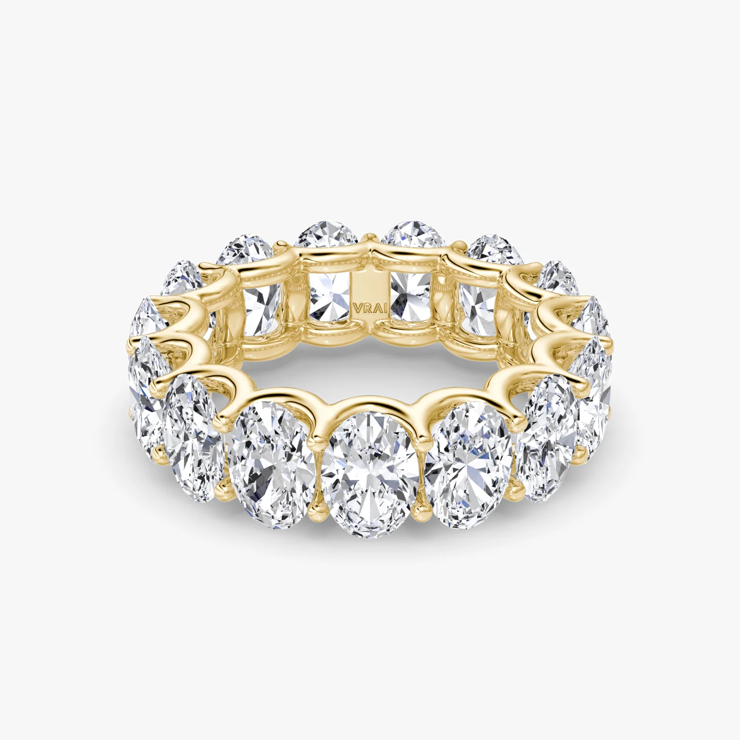 The Eternity Band Oval 7.5ctw Yellow Gold