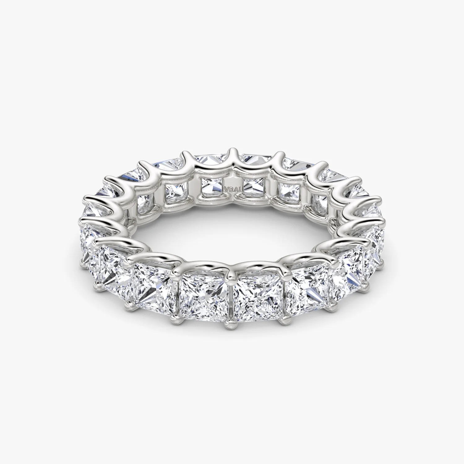The Eternity Band Princess 4.5ctw White Gold