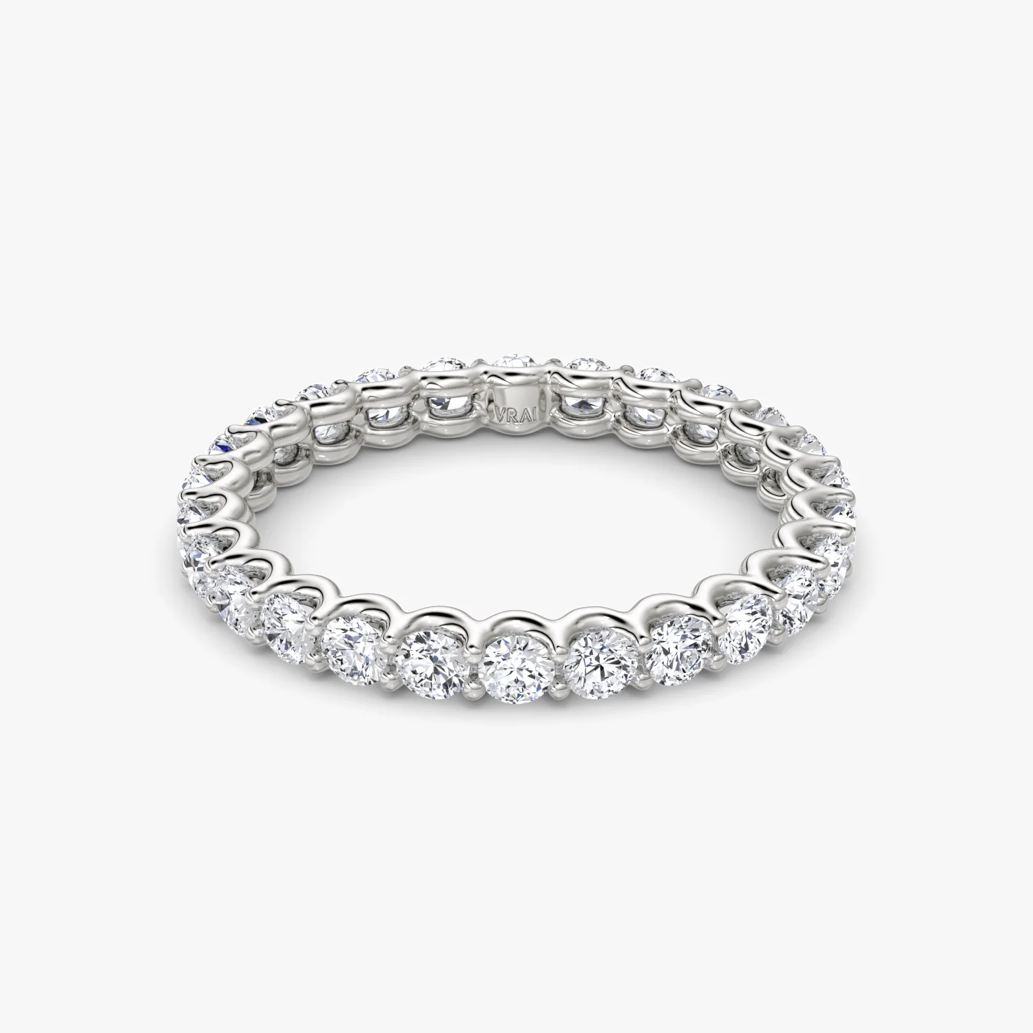 The Round Eternity Band in White Gold 1.0ctw