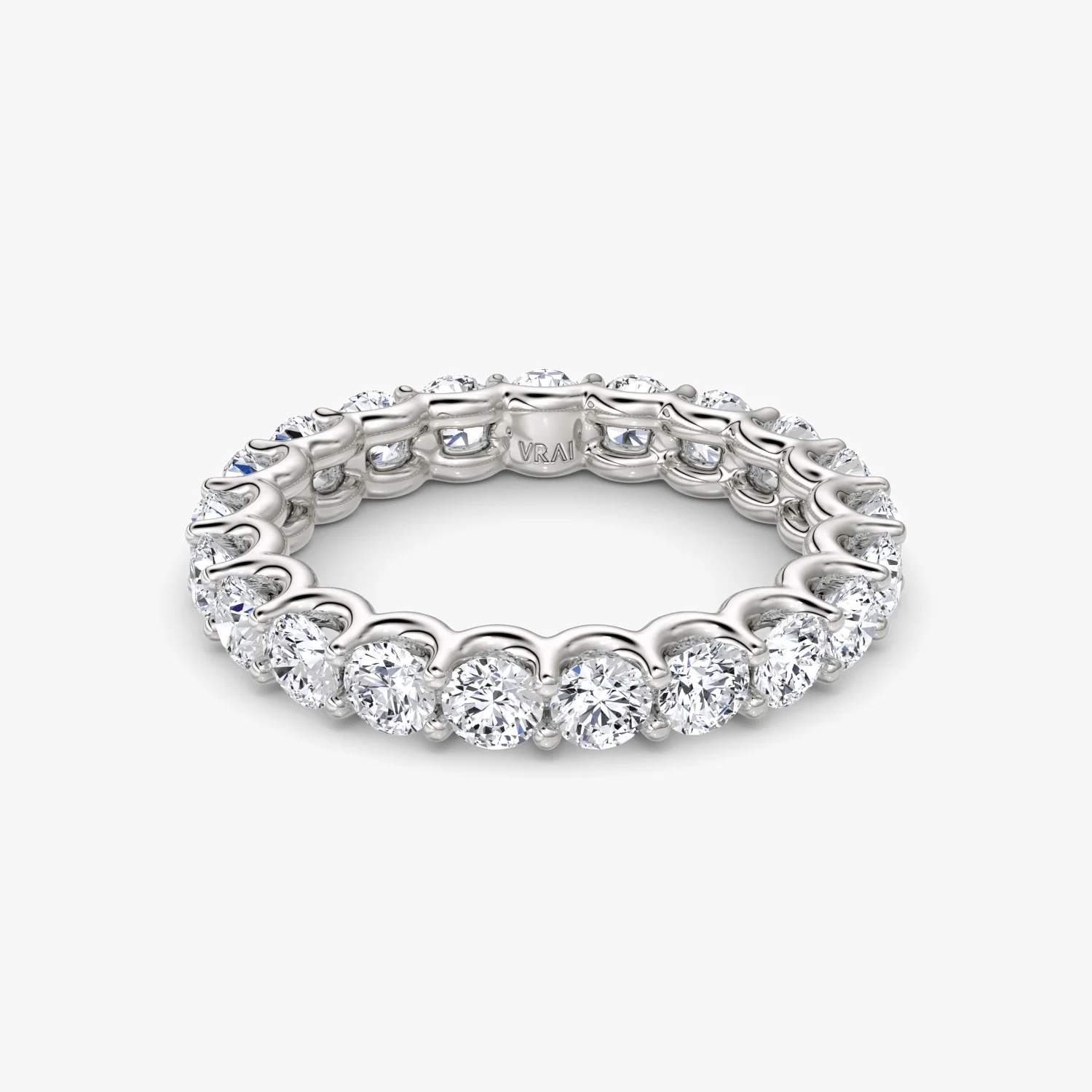 The Round Eternity Band in White Gold 2.0ctw