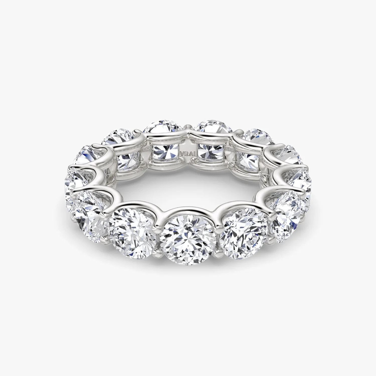 The Round Eternity Band in White Gold 6.5ctw