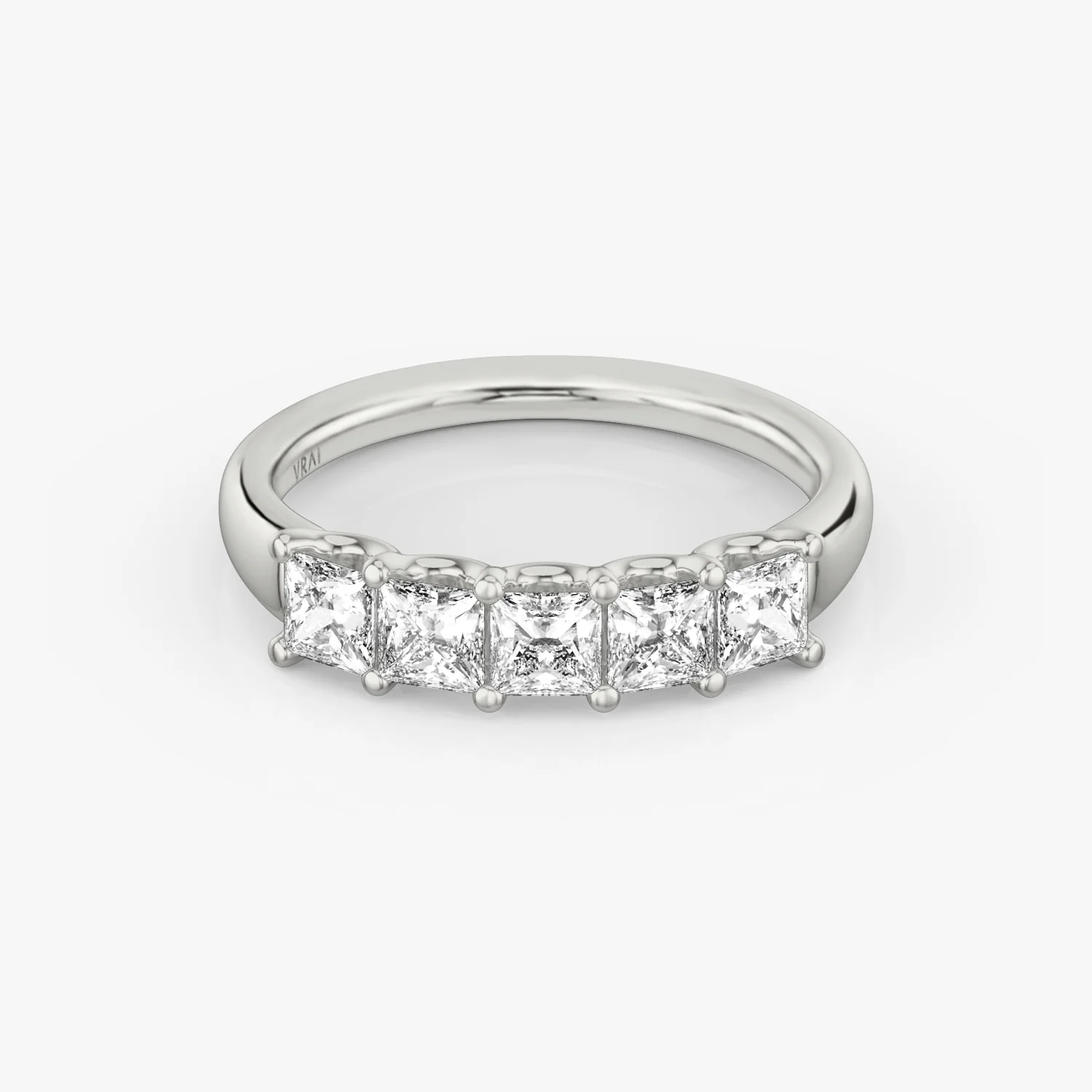 The Five Stone Band Princess 1.25ct White Gold