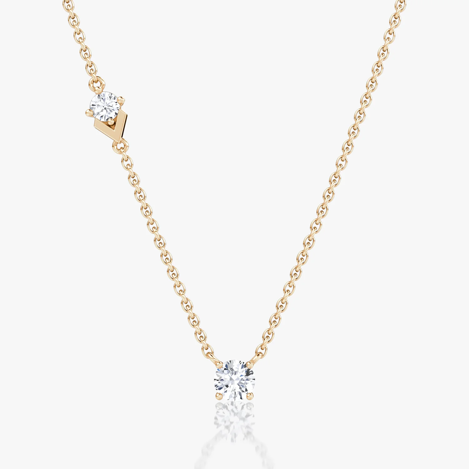 Toi Et Moi Echo Necklace Round 0.35ct - Image 3