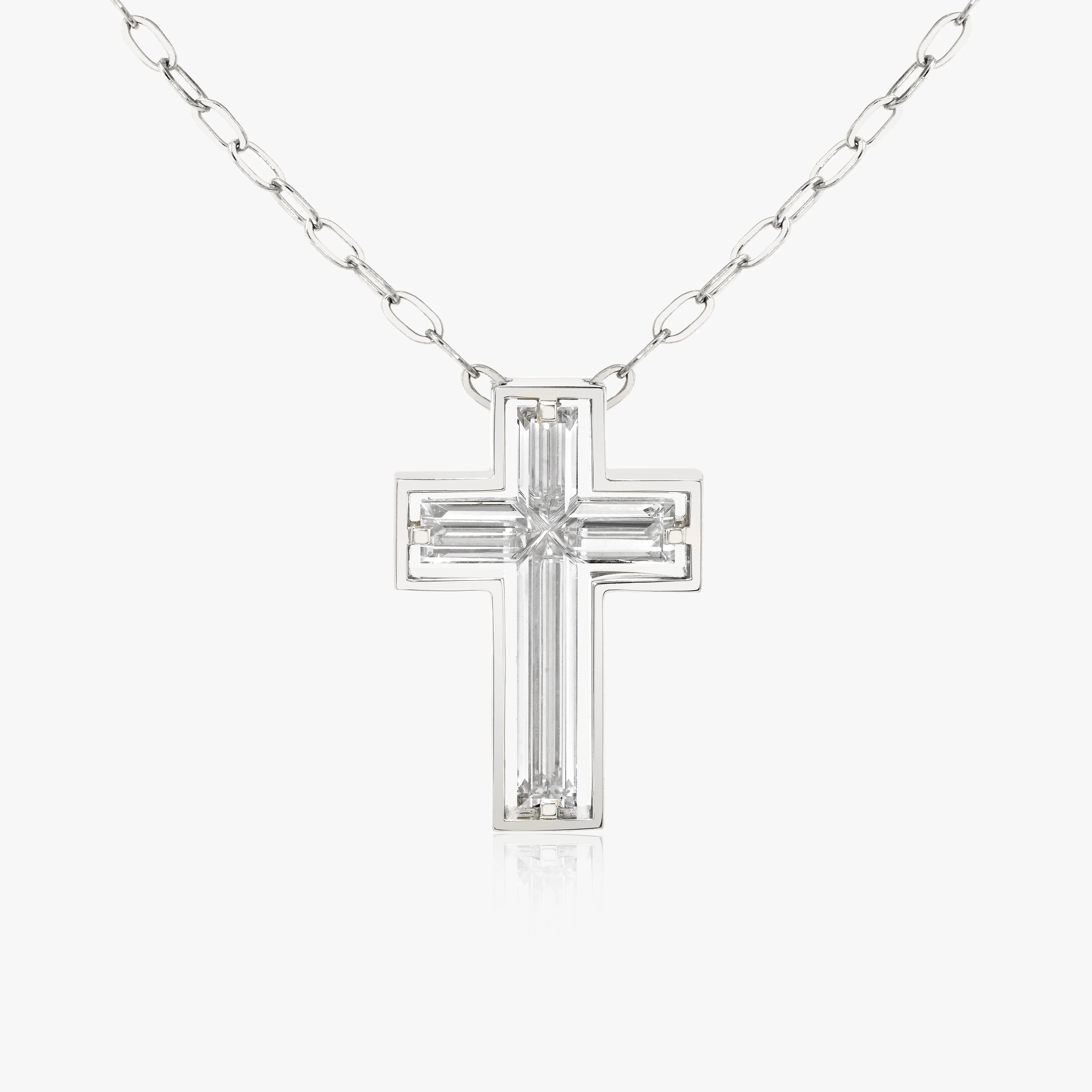 VRAI Suspended Solitaire Cross - Image 2