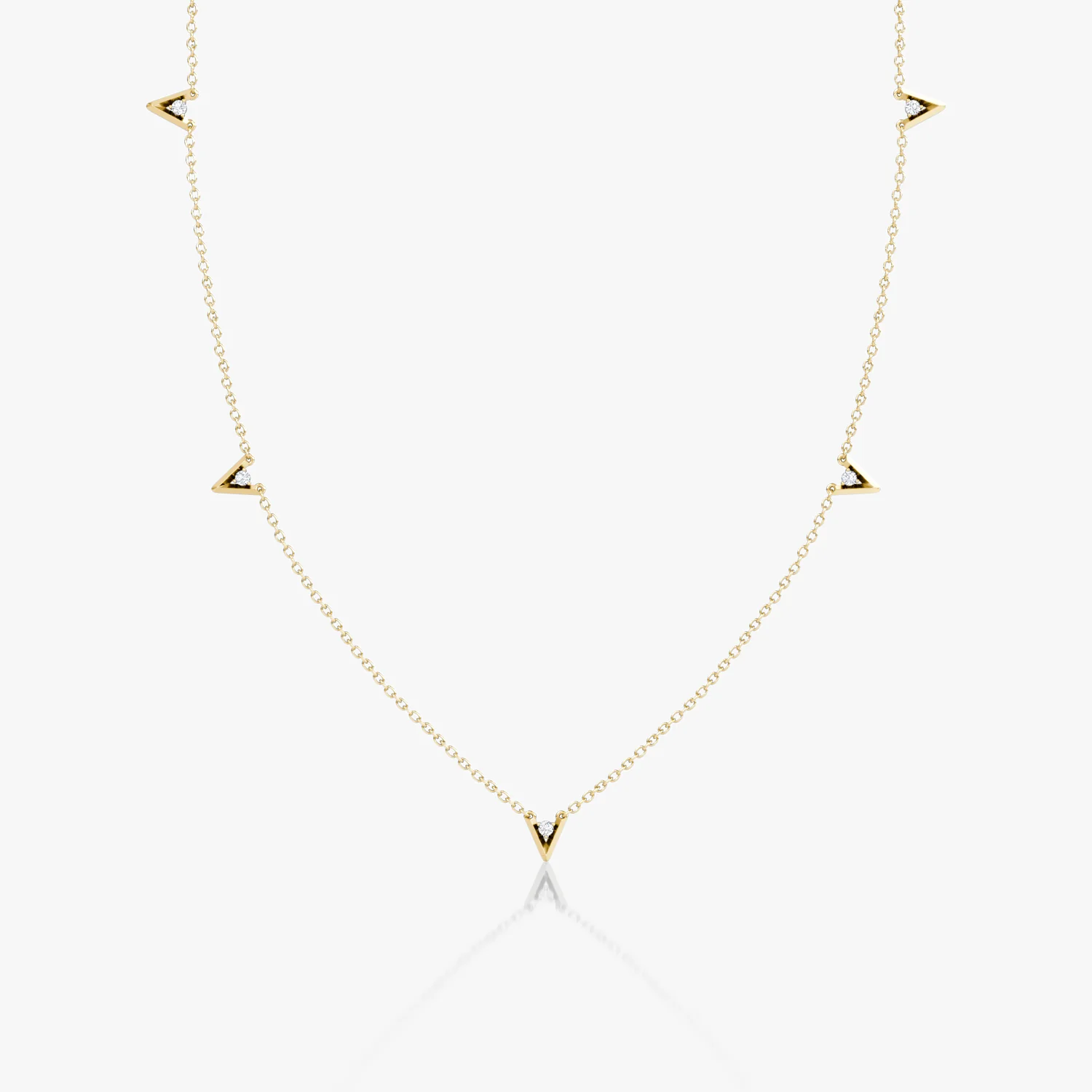 VRAI V Petite Station Necklace - Image 2